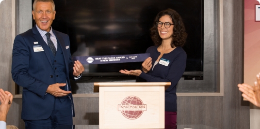 toastmasters speech presentation award