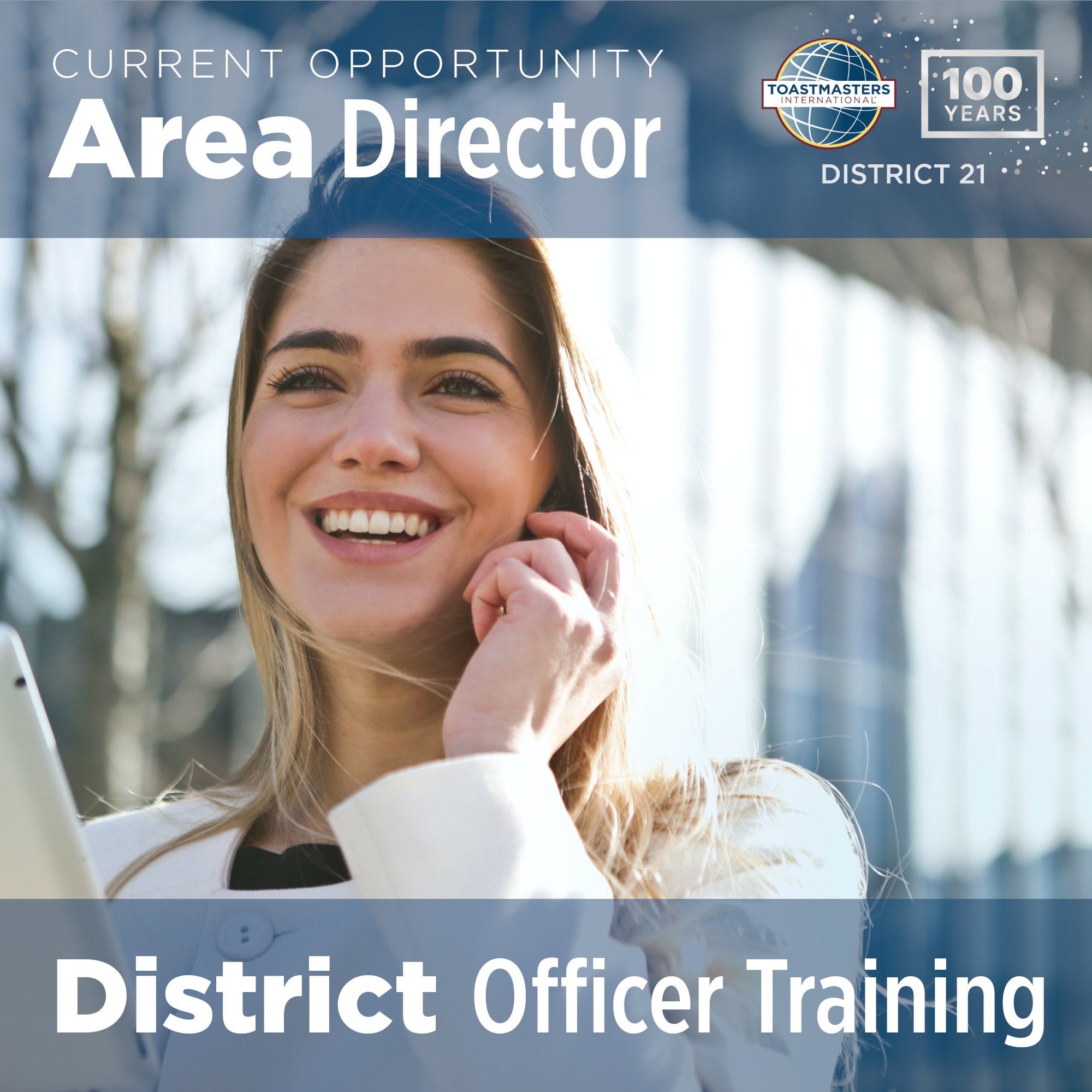 Current opportunity: Area Director. District Officer Training